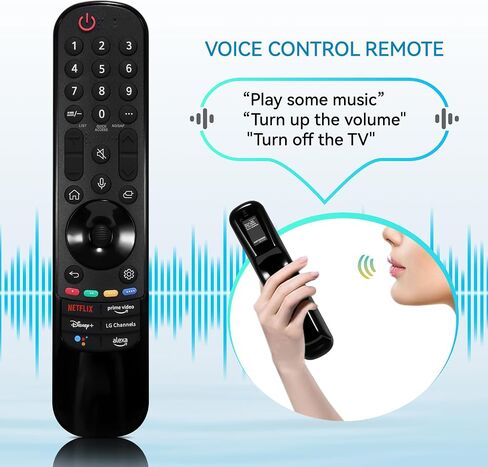 Voice Remote Replacement for LG-2017-2022 Smart TVs,for MR22GA MR21GA MR20GA MR19BA MR18BA MR650 AKB75855501 with Pointer and Voice Function,for LG2022 OLED QNED NanoCell UHD 4K 8K Smart TVs in Saudi Arabia