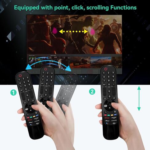 Voice Remote Replacement for LG-2017-2022 Smart TVs,for MR22GA MR21GA MR20GA MR19BA MR18BA MR650 AKB75855501 with Pointer and Voice Function,for LG2022 OLED QNED NanoCell UHD 4K 8K Smart TVs in Saudi Arabia