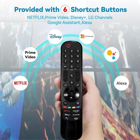 Voice Remote Replacement for LG-2017-2022 Smart TVs,for MR22GA MR21GA MR20GA MR19BA MR18BA MR650 AKB75855501 with Pointer and Voice Function,for LG2022 OLED QNED NanoCell UHD 4K 8K Smart TVs in Saudi Arabia