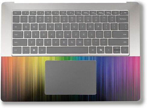 غلاف كمبيوتر محمول متوافق مع جهاز Surface Laptop 7 مقاس 13.8 بوصة (2024) - خطوط قوس قزح - غطاء لاصق واقٍ من الفينيل الفاخر 3M - سهل الاستخدام | صُنع في الولايات المتحدة الأمريكية بواسطة MightySkins in Saudi Arabia