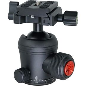 SIOTI Camera Tripod Low Profile Ball Head Mount Adapter, Compatible with DSLR Camera, Mirrorless Camera, Camcorder, Telescope, action Camera, Slider (44mm Diameter Ball)