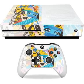 MightySkins Skin Compatible with Microsoft Xbox One S - Zombie Attack | Protective, Durable, and Unique Vinyl Decal wrap Cover | Easy to Apply, Remove, and Change Styles | Made in The USA