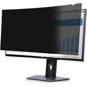 StarTech.com Privacy Screen for Dell P3424WE Curved 21:9 Monitor, Double-Sided Filter, Computer Screen Protector, TAA