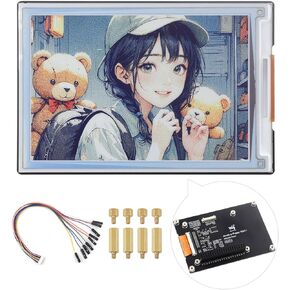 Waveshare 4inch E Ink Spectra 6 (E6) Full Color E-Paper Display, Compatible with Raspberry Pi 5/4B/3B/Zero/Zero W/Zero 2W/Pico/Pico W/Pico WH, Jetson Nano and RDK X3, with HAT+ Standard Driver Board
