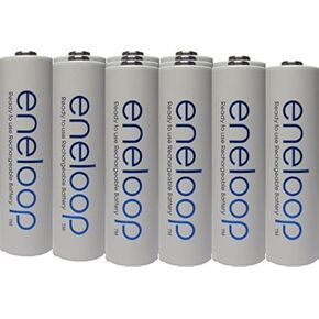 Eneloop Newest Version Panasonic 4rd Generation 12 Pack AA NiMH Pre-Charged Rechargeable Batteries -Free Battery Holder- Rechargeable 2100 Times