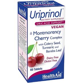 Uriprinol®, Uric Acid Cleanse, 60ct, Twice Daily, Montmorency Cherry Complex with Celery Seed, Turmeric and Banaba Leaf, Vegan