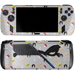 Carbon Fiber Skin Compatible with Asus ROG Ally X - Neutral Stripes - Premium 3M Vinyl Protective Wrap Decal Cover - Easy to Apply | Crafted in The USA by MightySkins