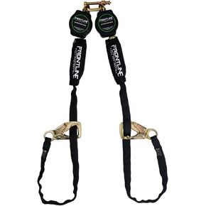 Frontline RPA092TB Tie Back Twin Leg Web 9' SRL with Tie Back Hook Ends | Comfort Lightweight Compact and Rugged | Quick Action Braking System | OSHA and ANSI Compliant