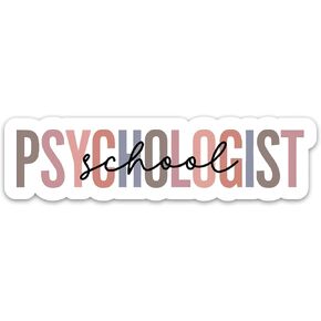 (3PCs) School Psychologist Sticker Waterproof Vinyl Stickers for Psychiatrist Therapist Therapy School Counselor, Psychotherapist Stickers for Laptop Water Bottle Tumbler Notebook Decals (3 Inches)
