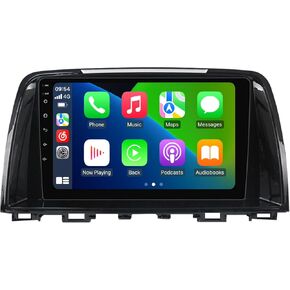 8Core 2+32GB 9" QLED Touch Screen Android Car Stereo for Mazda 6 III GL GJ 2012-2017 Car Radio Built-in Car-Play Android Auto GPS Navigation Dash Kit
