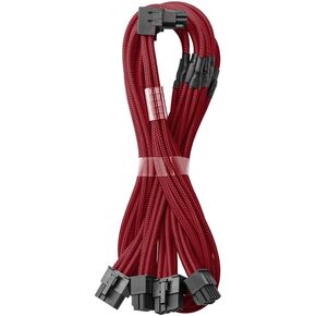 CableMod RT-Series Pro ModMesh Sleeved 12VHPWR 90° StealthSense PCI-e Cable for ASUS/Seasonic/Phanteks - Variant A (Black + White, 16-pin to Quad 8-pin, 60cm)