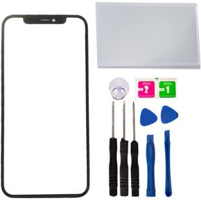 Baige for iPhone 12/12 Pro Outer Lens Screen Replacement Repair Front Outer Glass Lens Cover Screen for iPhone 12/12 Pro + OCA Parts Adhesive Tool (No LCD Touch ＆ Digitizer)