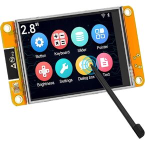 2.8" inch ESP32 Display ESP32-2432S028R ILI9341 Resistive Touch Screen, ESP-WROOM-32 240x320 TFT LCD Module WiFi Bluetooth Dual Core Development Board for Arduino IDE