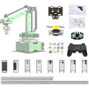 Secondary Development for MaxArm Upgrade, Sensor Kits, WonderCam Vision Module, PS2 Handle, Glowing Ultrasonic, Color/Touch/Sound/Light/Digital Tube Sensors (Not Included MaxArm Robot Arm)