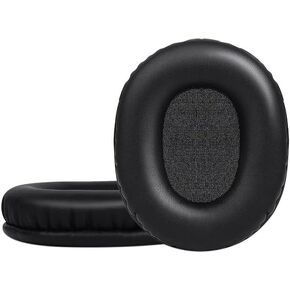 Replacement MSR7 EarPads for Audio Technica ATH M40X M30X M20X MSR7 SX1 Professional Studio Monitor Headphones Ear Cushion with Protein Leather, Ear Cups Cover Repair Parts,Black