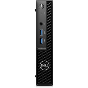 Dell OptiPlex 3000 Desktop Computer - Intel Core i5 12th Gen i5-12500T Hexa-core (6 Core) 2 GHz - 8 GB RAM DDR4 SDRAM - 256 GB M.2 PCI Express NVMe 3.0 x4 SSD - Micro PC - Black