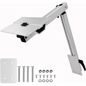 Upgrade Removable RV Table Leg Swivels 360 Degrees Premium Aluminum Alloy Rv Table Leg Bracket Adjustable RV Accessories for RV, Pontoon, Truck Camper, Travel Trailer (Upgrade White) in Saudi Arabia