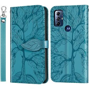 Case for Motorola Moto G Stylus 5G 2022 Wallet Case Protective Flip Case Folio Book PU Leather Phone Case with Card Holder Lanyard Magnetic Closure for Moto G Stylus 5G 2022 6.8''- Turquoise