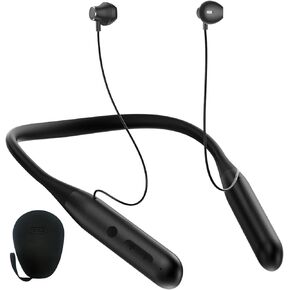 ZXQ Wireless Bluetooth Neckband Headphones 100 Hours Long Playtime,Around The Neck Bluetooth Earbuds Headphones with Microphone,Waterproof Sport Neck Earphone,Over The Neck Headset with Storage Case