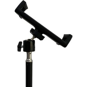 Mobile Phone and Tablet Holder Compatible with iPad Air Pro, with Adjustable 17mm Ball Head Angle and 1/4 Screw Tripod, Suitable for Desktop and Floor Standing Microphone Stand