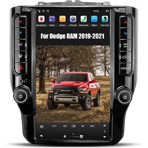 Aucar Android 11 Car Radio Head Unit for Dodge RAM 1500/2500/3500/4500 2019-2021 Video Player, 11.8 Inch 1200P T-Style GPS Navigation Wireless Carplay Multimedia Car Video Stereo Player 8G+128G