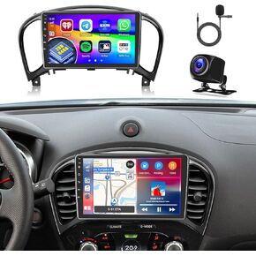 2+64GB Inefala for Nissan Juke 2011-2016 Android 13 Car Radio with Wireless CarPlay Android Auto 9 Inch Touchscreen Stereo Kit FM/RDS GPS BT USB WiFi MIC SWC RCA Backup Camera