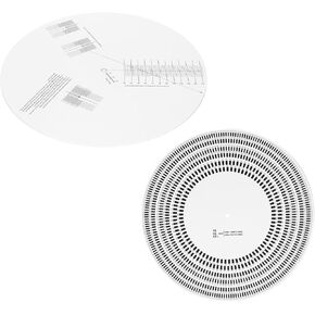 LP Turntable Strobe Disc Stroboscope mat, Disc Rotational Speed Detection LP Turntables Calibration Disc for Record Player