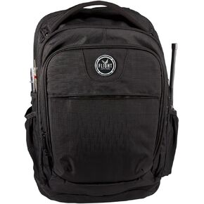 Flight Outfitters Aviator Spacious Durable Comfortable Padded Carry On Travel Backpack with Multiple Pockets for Men & Women, Black/Gray