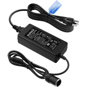 ALITOVE AC to DC Converter 12V 8A 13.5FT 110V to 12V Converter Car Cigarette Lighter Adapter to Wall Plug AC/DC Adapter for Car Cooler Warmer Vacuum, Massage Coushion and Other Car Devices Under 96W