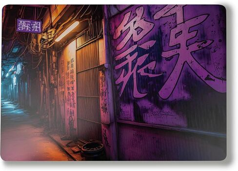 Glossy Glitter Laptop Skin Compatible with Surface Laptop 7 13.8" (2024) - Synthwave Starship - Premium 3M Vinyl Protective Wrap Decal Cover - Easy to Apply | Crafted in The USA by MightySkins in Saudi Arabia