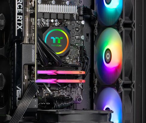 Thermaltake LCGS Reactor i7TS Gaming Desktop (Intel Core™ i7-14700KF, 32GB 5600MT/s DDR5 RGB Memory, NVIDIA GeForce® RTX 4070 Ti Super, 2TB NVMe M.2, WiFi, Windows 11) TW3Y-B760-7TS-LCS in Saudi Arabia