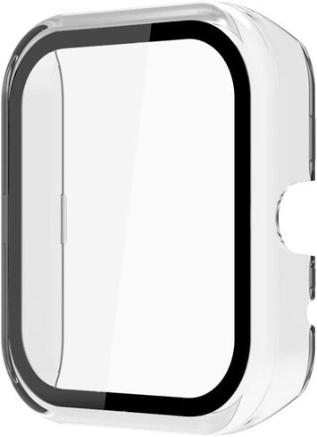 ID207 Case, Hard PC Case with Tempered Glass Screen Protector Compatible with Boean ID207 1.69 Watch/GGZZ ID207 1.69"/Dirrelo Watch ID207 / Fitpolo FVYAO ID207 1.69 Watch (2 Pack-Black+Pink) in Saudi Arabia