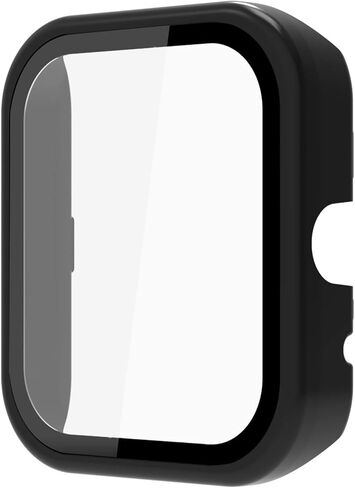 ID207 Case, Hard PC Case with Tempered Glass Screen Protector Compatible with Boean ID207 1.69 Watch/GGZZ ID207 1.69"/Dirrelo Watch ID207 / Fitpolo FVYAO ID207 1.69 Watch (2 Pack-Black+Pink) in Saudi Arabia