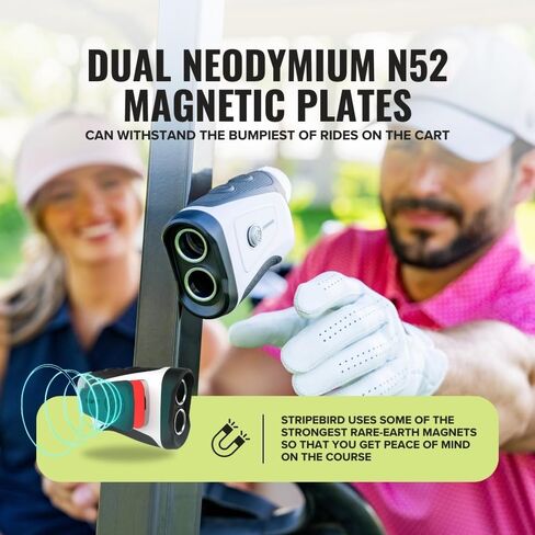 Pro Tour Golf Rangefinder with Slope (Gray) - Range Finder Golf with Ultra-Strength Magnet - Laser Rangefinder w/Slope Technology & Flag Pole Lock Vibration - Golf Range Finder in Kuwait