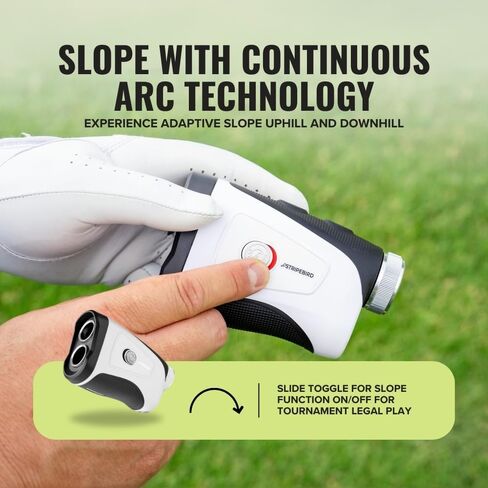 Pro Tour Golf Rangefinder with Slope (Gray) - Range Finder Golf with Ultra-Strength Magnet - Laser Rangefinder w/Slope Technology & Flag Pole Lock Vibration - Golf Range Finder in Kuwait
