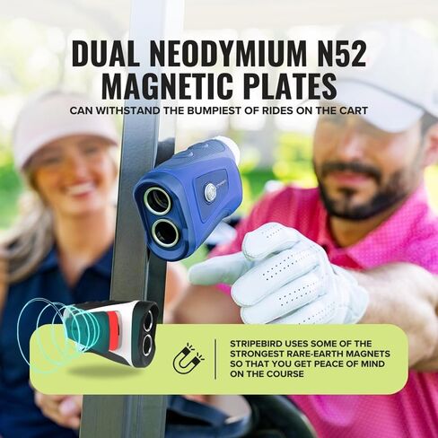 Pro Tour Golf Rangefinder with Slope (Gray) - Range Finder Golf with Ultra-Strength Magnet - Laser Rangefinder w/Slope Technology & Flag Pole Lock Vibration - Golf Range Finder in Kuwait