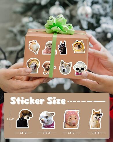 100 Pcs Funny Dog Meme Stickers, Holographic Sparkly Cute Dog Stickers for Water Bottles, Laptops, Vinyl Waterproof, Puppy Pet Sticker, Dog Theme Party Supplies, Gifts for Kids Teens Adults (Dog) in Saudi Arabia