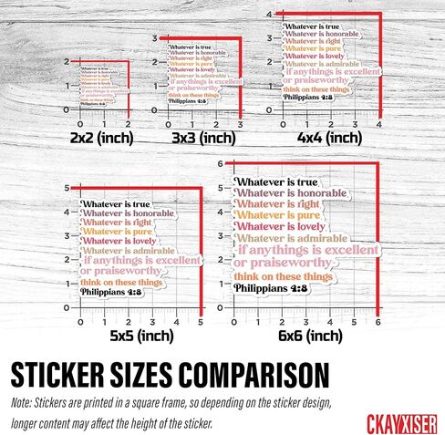 (3Pcs) Philippians 4:8 Whatever is True Whatever is Noble Whatever Stickers Bible Christian 3" Waterproof Vinyl Sticker for Laptop, Water Bottle, Tumbler, Accessory Gifts for Her Him 3 Inches in Saudi Arabia