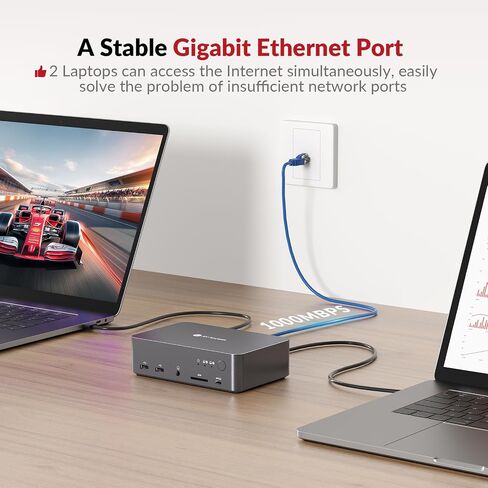 محطة إرساء AV Access 4K USB-C ومفتاح HDMI KVM لـ 4 أجهزة كمبيوتر مع USB 3.0، شحن سريع للكمبيوتر المحمول، 4K@60 هرتز، محاكاة EDID، مفتاح التشغيل السريع أو جهاز التحكم عن بعد بالأشعة تحت الحمراء، محور USB لـ 4 أجهزة كمبيوتر مشاركة 1 لوحة مفاتيح وماوس in Saudi Arabia