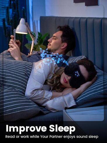 Sleep Headphones Bluetooth 5.3 Sleeping Eye Mask for Women Men Wireless Sleeping Headphones for Side Sleepers, Sleep Mask with Bluetooth Headphones Built-in HD Speakers Cool Gadgets Sleeping in Saudi Arabia