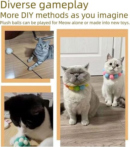 لعبة القط القطيفة الكرات قاذفة بندقية القط جلب لعبة بندقية مطلق النار الحيوانات الأليفة اللعب أفخم الكرة بندقية الرماية مع 100 قطعة كرات بوم بوم التفاعلية للقطط الداخلية القطط النشطة ممارسة اللعب التدريب اللعب in Kuwait