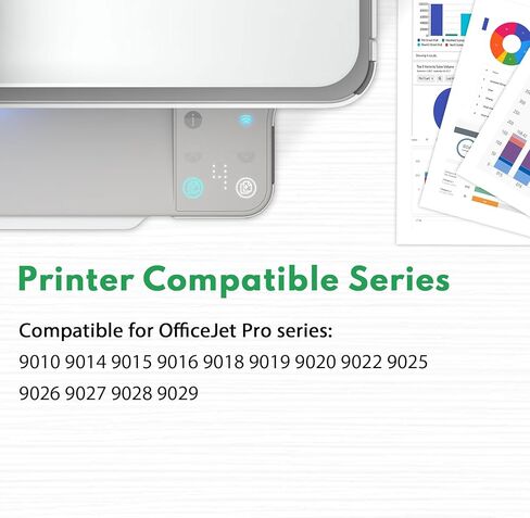 حزمة التحرير والسرد خراطيش الحبر 962XL (3 عبوات، سماوي/أرجواني/أصفر) LOMENTI- استبدال خراطيش الحبر 962XL 962 المتوافقة مع طابعة HP OfficeJet 9010 9014 9015 9016 9018 9019 9020 9022 9025 in Kuwait