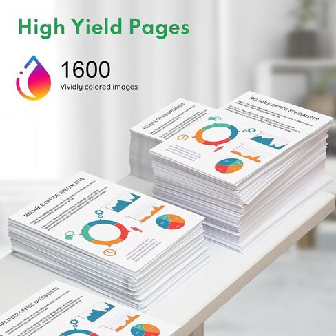 حزمة التحرير والسرد خراطيش الحبر 962XL (3 عبوات، سماوي/أرجواني/أصفر) LOMENTI- استبدال خراطيش الحبر 962XL 962 المتوافقة مع طابعة HP OfficeJet 9010 9014 9015 9016 9018 9019 9020 9022 9025 in Kuwait