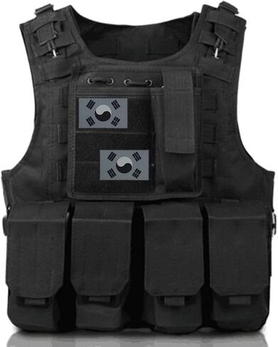 Ruoming 1 PCS South Korea Flag Patches Hook and Loop Fastener PVC Rubber Tactical Military National South Korea Patch (White) in Saudi Arabia