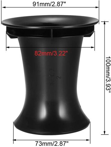uxcell 2Pcs 82mm x 100mm Speaker Port Tube Subwoofer Bass Reflex Tube Bass Box Vent in Saudi Arabia