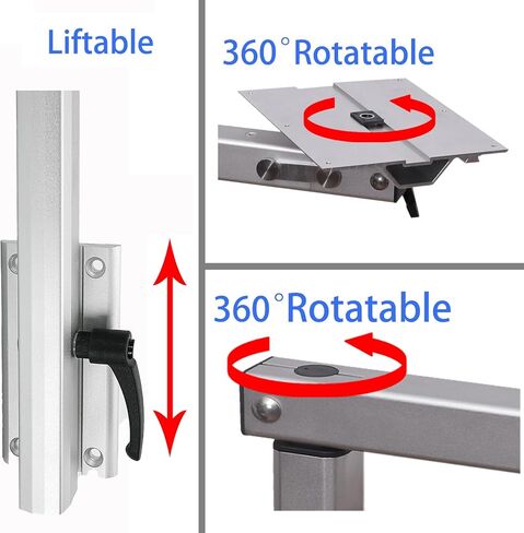 Upgrade Removable RV Table Leg Swivels 360 Degrees Premium Aluminum Alloy Rv Table Leg Bracket Adjustable RV Accessories for RV, Pontoon, Truck Camper, Travel Trailer (Upgrade White) in Saudi Arabia