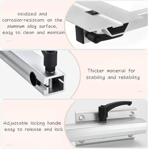 Upgrade Removable RV Table Leg Swivels 360 Degrees Premium Aluminum Alloy Rv Table Leg Bracket Adjustable RV Accessories for RV, Pontoon, Truck Camper, Travel Trailer (Upgrade White) in Saudi Arabia