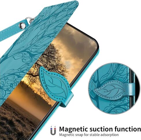 Case for Motorola Moto G Stylus 5G 2022 Wallet Case Protective Flip Case Folio Book PU Leather Phone Case with Card Holder Lanyard Magnetic Closure for Moto G Stylus 5G 2022 6.8''- Turquoise in Saudi Arabia