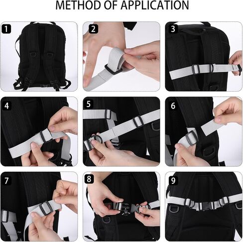 4 Pack Backpack Chest Strap Replacement Backpack Waist Strap Heavy Duty Adjustable Backpack Sternum Strap Easy to Install Prevents Slipping Size Fits All in Saudi Arabia