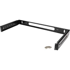 Installerparts 1U Hinged Extendable Wall Mount Bracket, Max 13.5" Depth – RoHS Compliant - Black